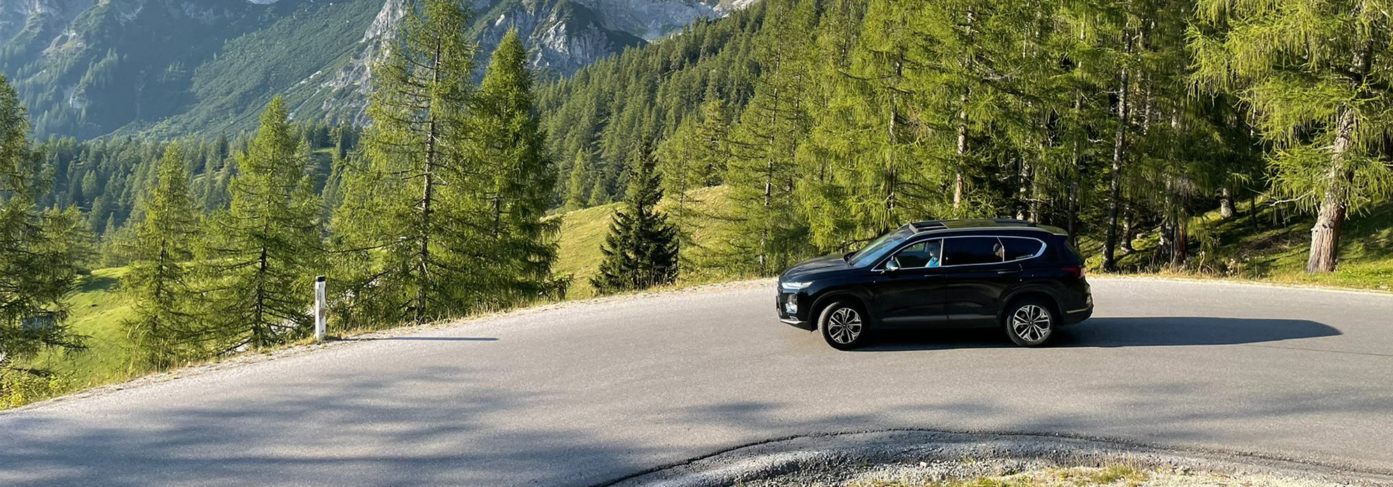 Dachstein Straße Sommer